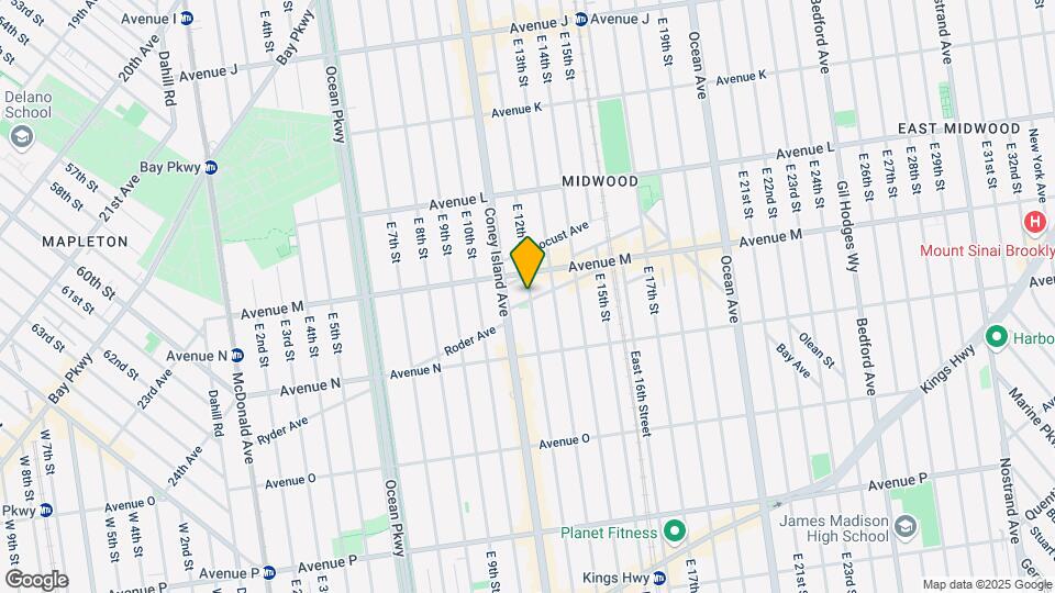 1328 E 12th Mapa y Detalles de la Ubicación