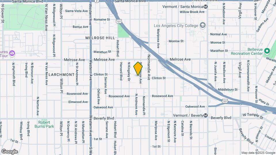 549 N Ardmore Ave Map and Location Details