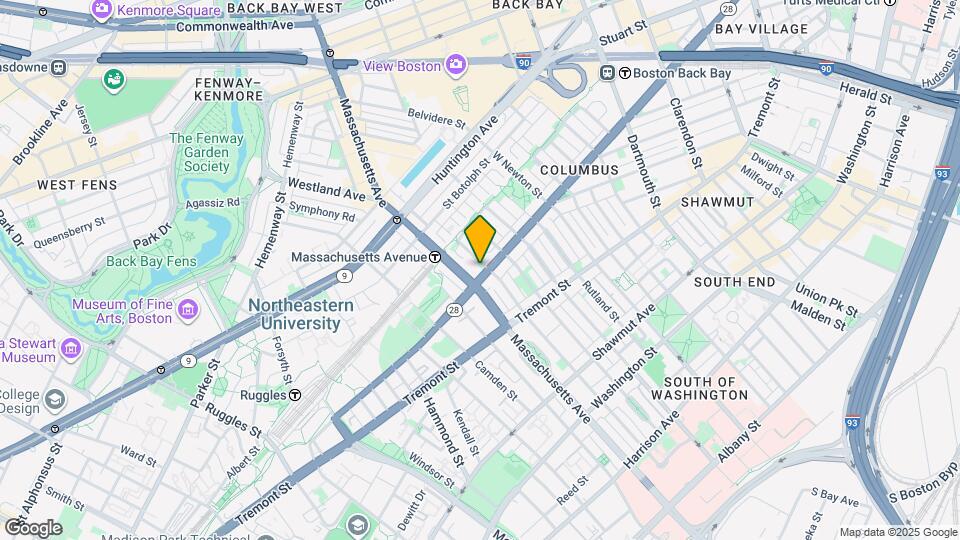 563-565 Columbus Ave Mapa y Detalles de la Ubicación