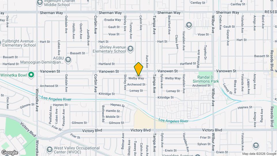 19403 Welby Way Mapa y Detalles de la Ubicación