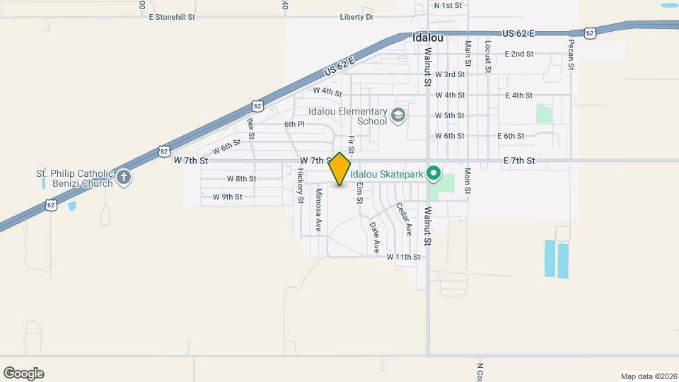 610 W 8th St Map and Location Details