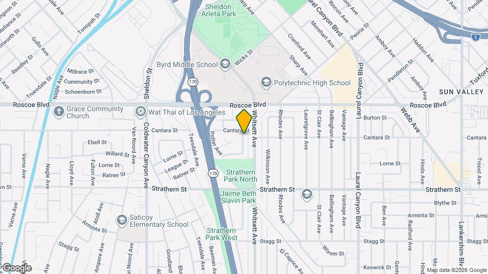8156 Vanscoy Ave Map and Location Details