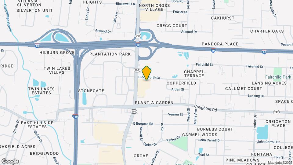 Furnished Studio-Pensacola - University Mall Map and Location Details
