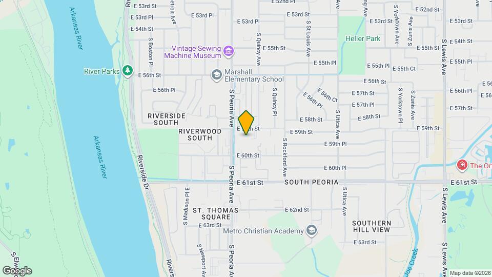 1320 E 58th St Map and Location Details