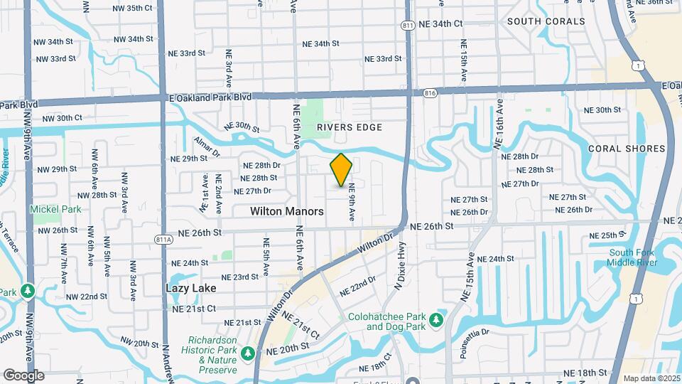 2705 NE 9th Ave Mapa y Detalles de la Ubicación