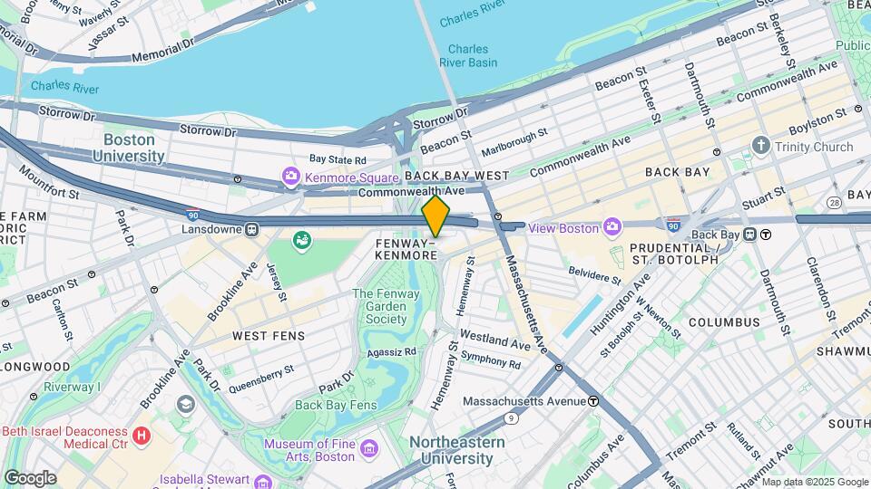 60 Charlesgate E, Unit 121c Map and Location Details