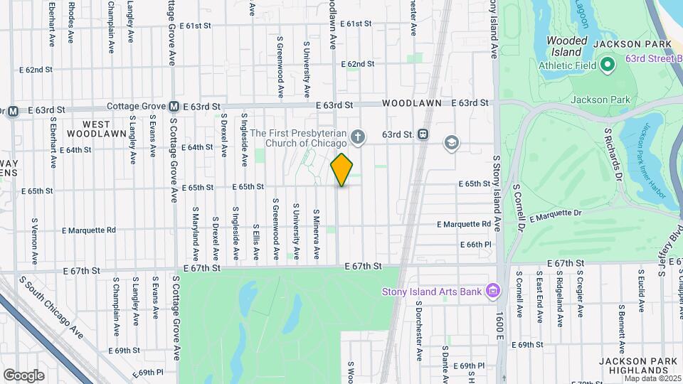 6505 S Woodlawn Ave Map and Location Details