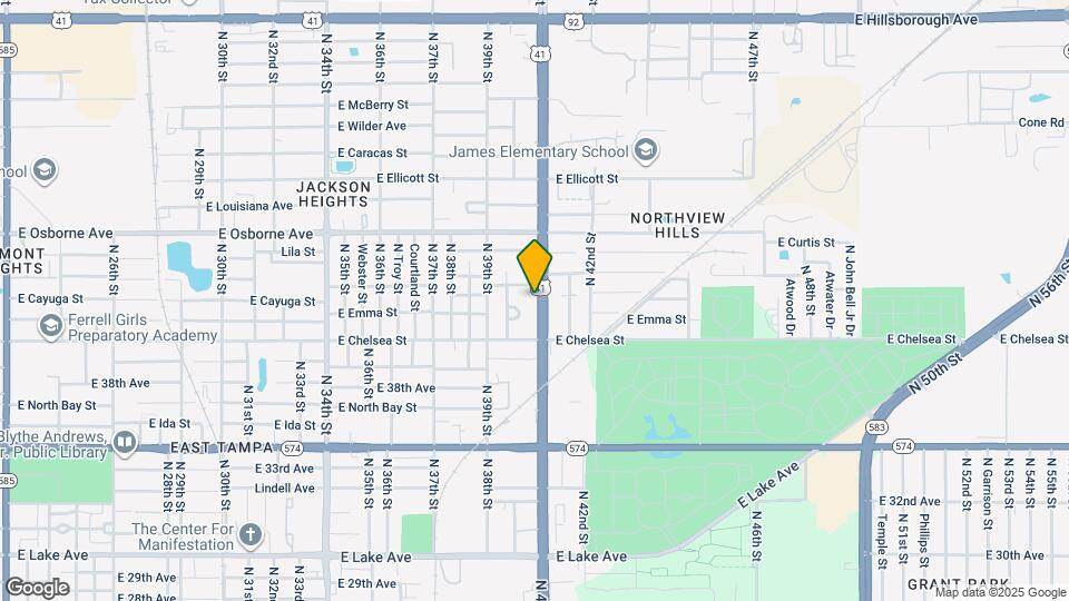 4416 N 40th St Map and Location Details