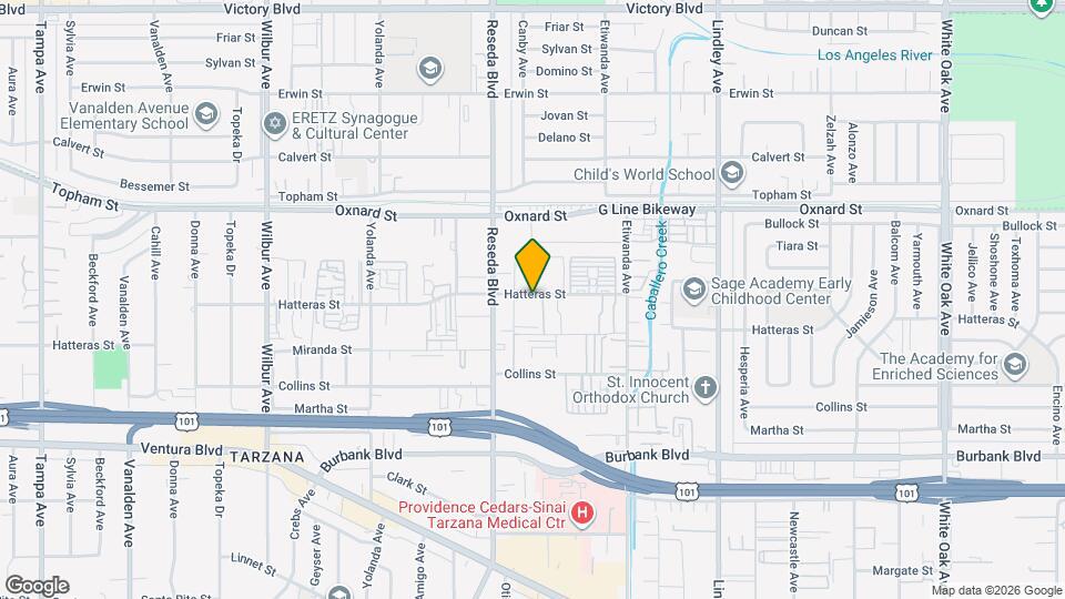 Tarzana Tennis Club Apartments Map and Location Details