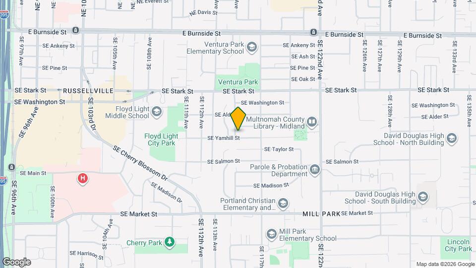 11507 SE Yamhill St Mapa y Detalles de la Ubicación