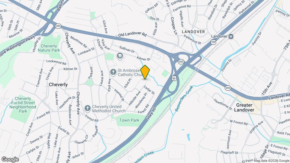 3102 Hillside Ave Map and Location Details