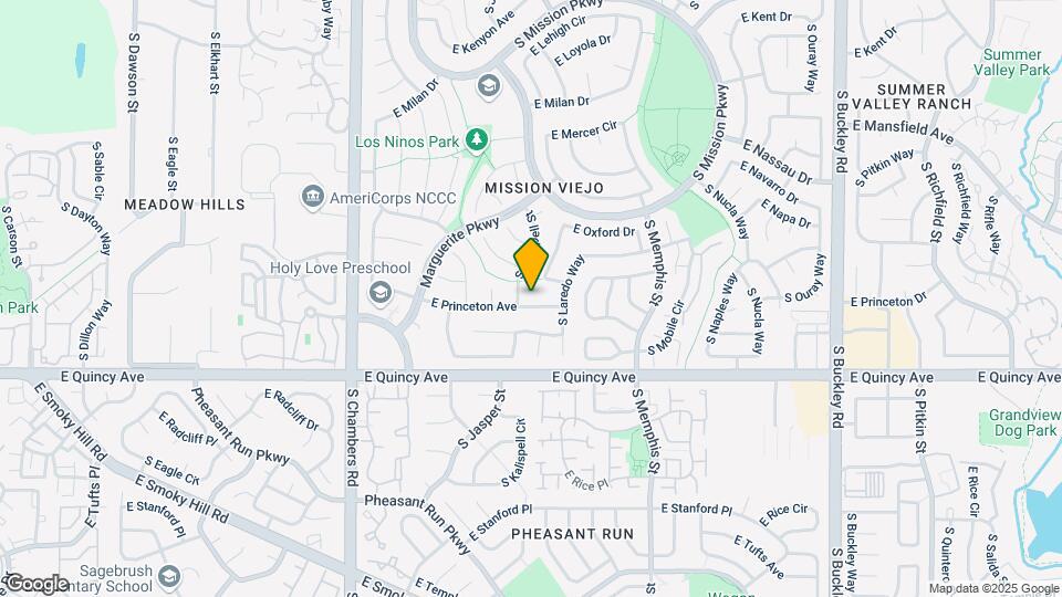 15941 E Princeton Ave Map and Location Details