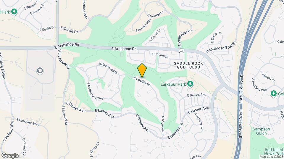 21955 E Costilla Dr Map and Location Details
