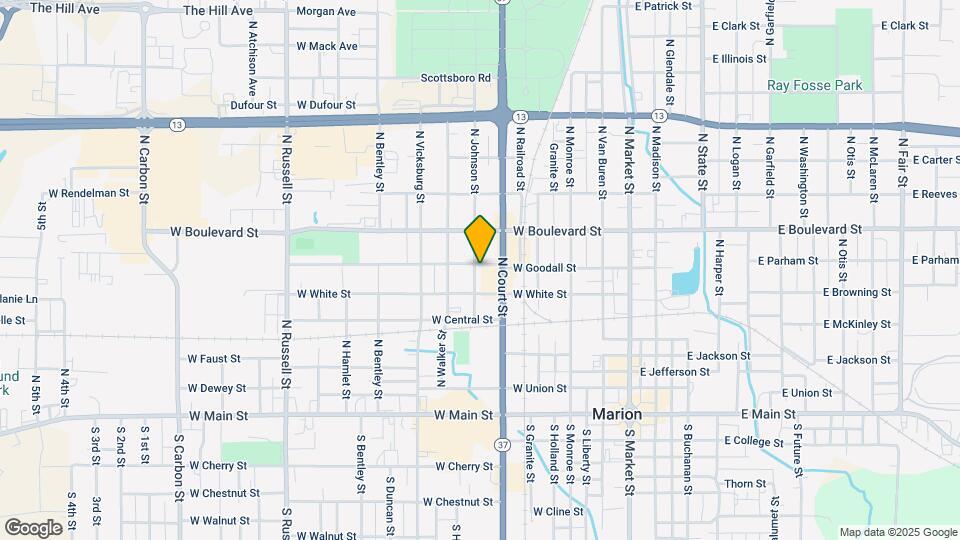 709 N Johnson St Map and Location Details