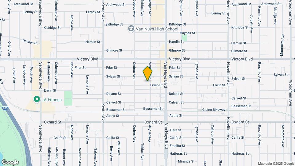 14607 Erwin St, Unit 215 Map and Location Details