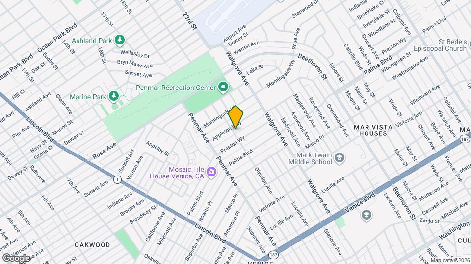 1710 Glyndon Ave Map and Location Details
