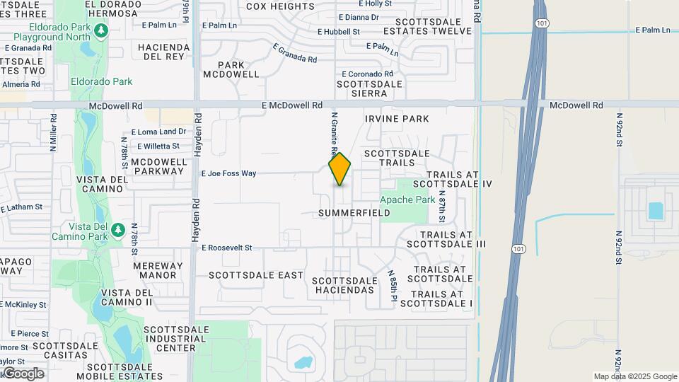 1223 N Granite Reef Rd Map and Location Details