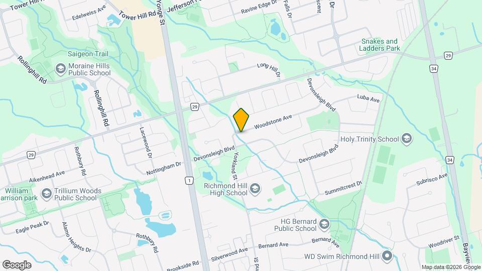 21 Woodstone Ave Map and Location Details