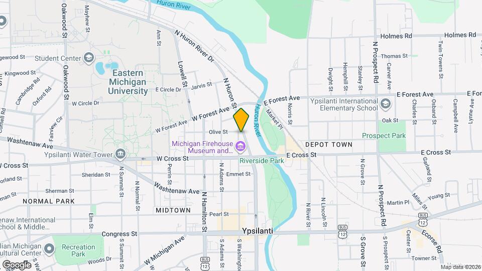 428 N Washington St Map and Location Details