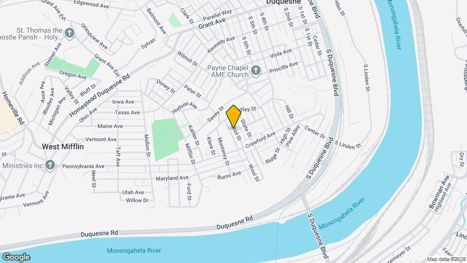 827 Hinnerman St Map and Location Details