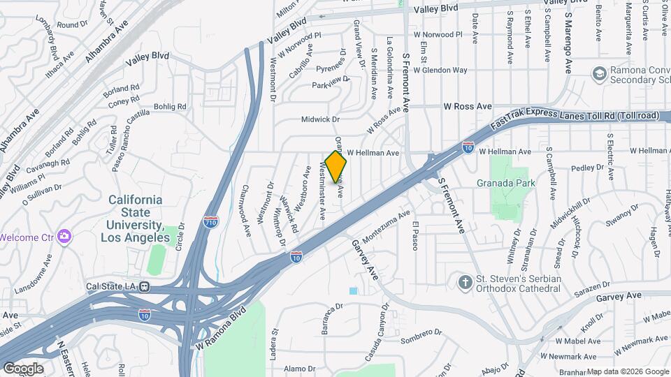 2215 Orange Grove Ave Map and Location Details