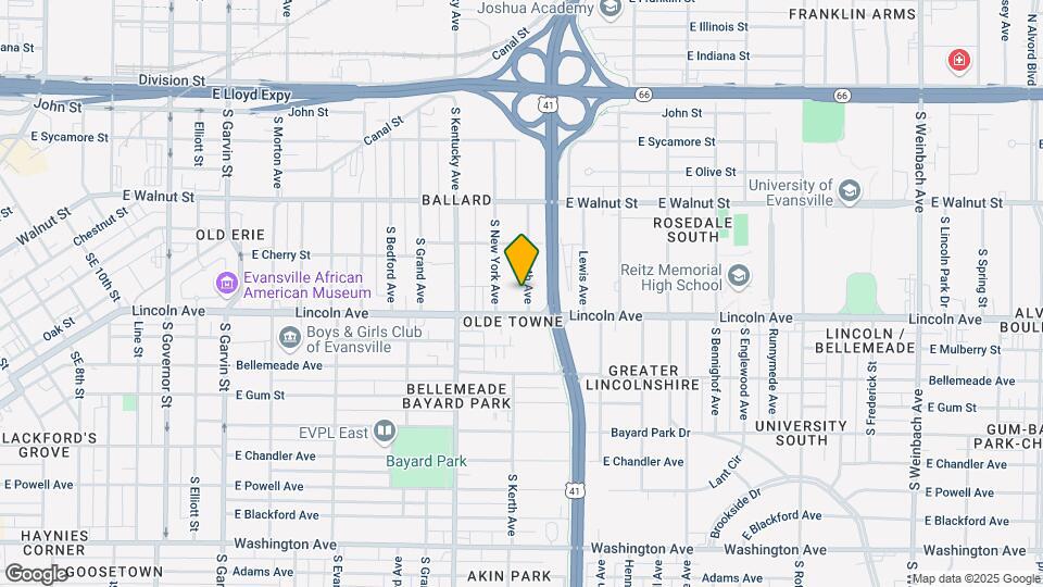 545 S Kerth Ave Map and Location Details