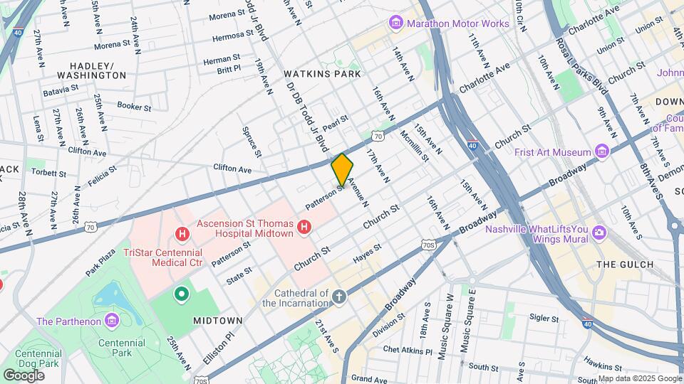 1809 Patterson St Mapa y Detalles de la Ubicación