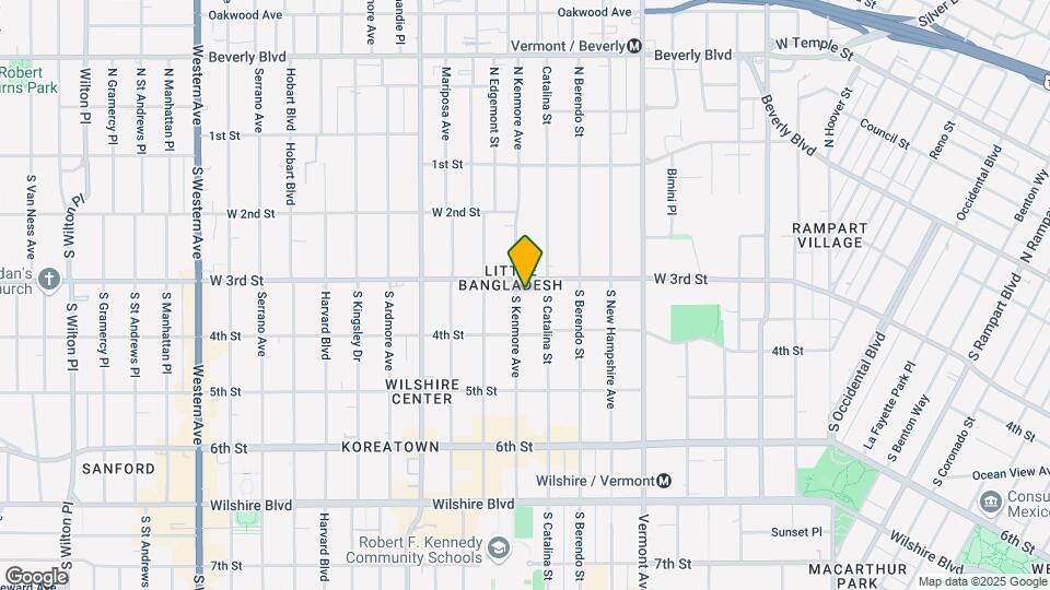 316 S Kenmore Ave Map and Location Details