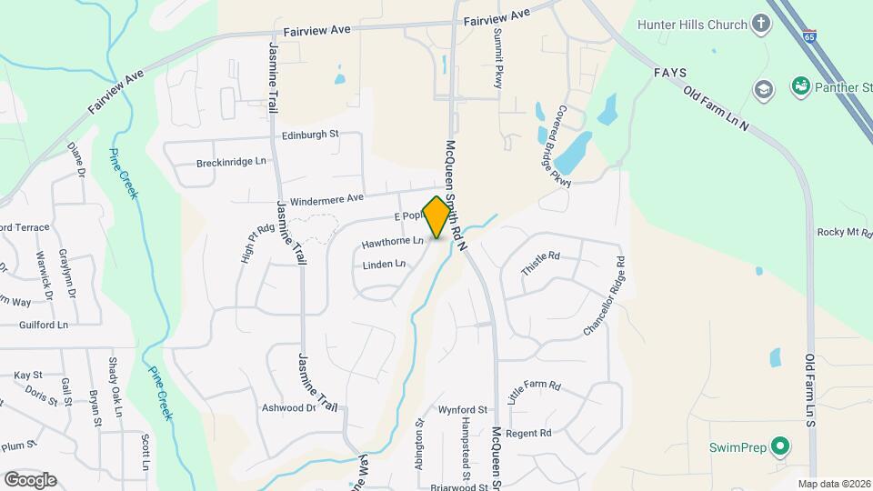 1684 Hawthorne Ln Map and Location Details