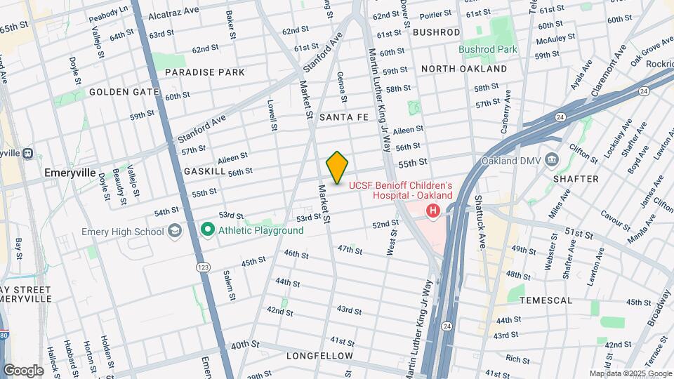 882 54th St Map and Location Details