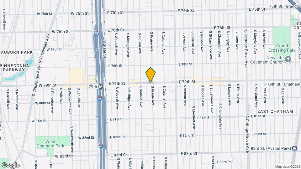 7908 S Prairie Ave Map and Location Details