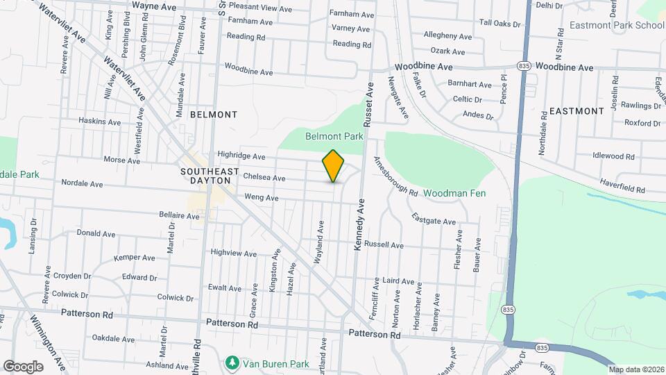 1144 Chelsea Ave Map and Location Details