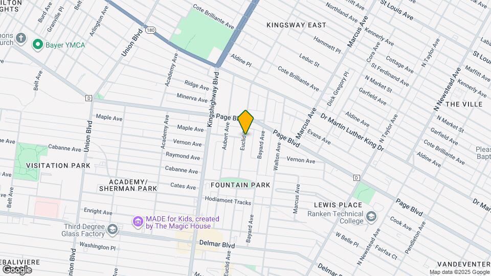 1232-1234 N Euclid Ave Map and Location Details