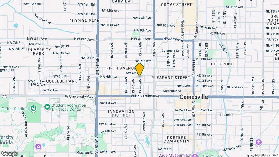 318 NW 8th St Map and Location Details