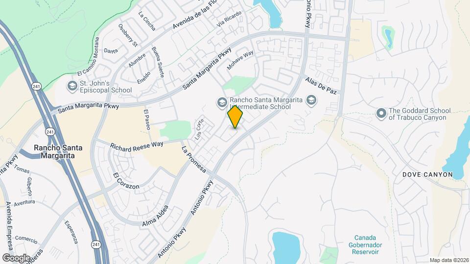 23 Via Prado Map and Location Details