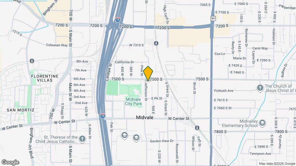 7527 S Jefferson St Map and Location Details