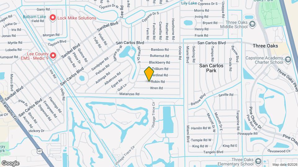 8334 Robin Rd Map and Location Details