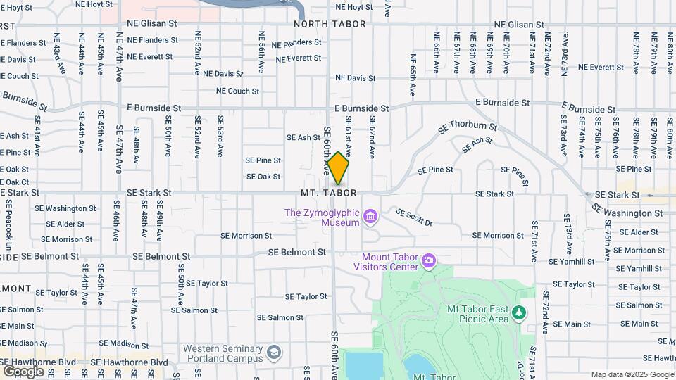 6037 SE Stark St Mapa y Detalles de la Ubicación