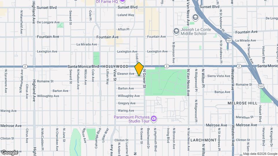 6021 1/2 Romaine St Map and Location Details