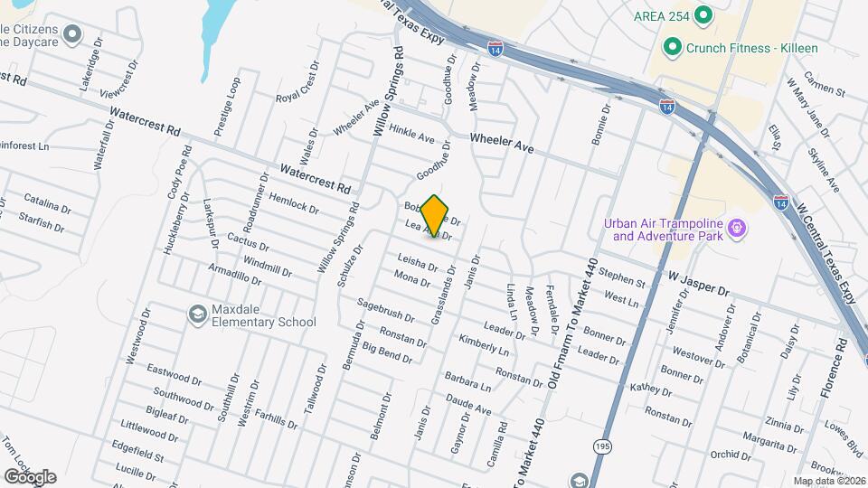 1701 West Ln Map and Location Details