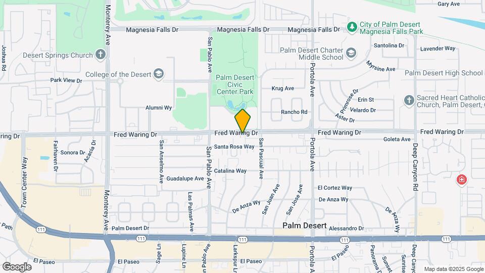 73665 Fred Waring Dr Map and Location Details