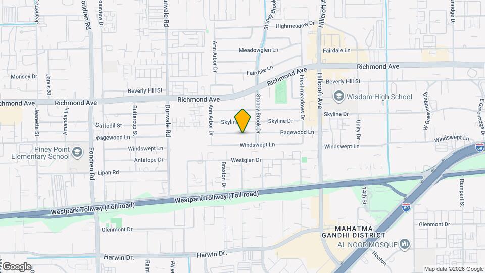 7819 Pagewood Ln Map and Location Details