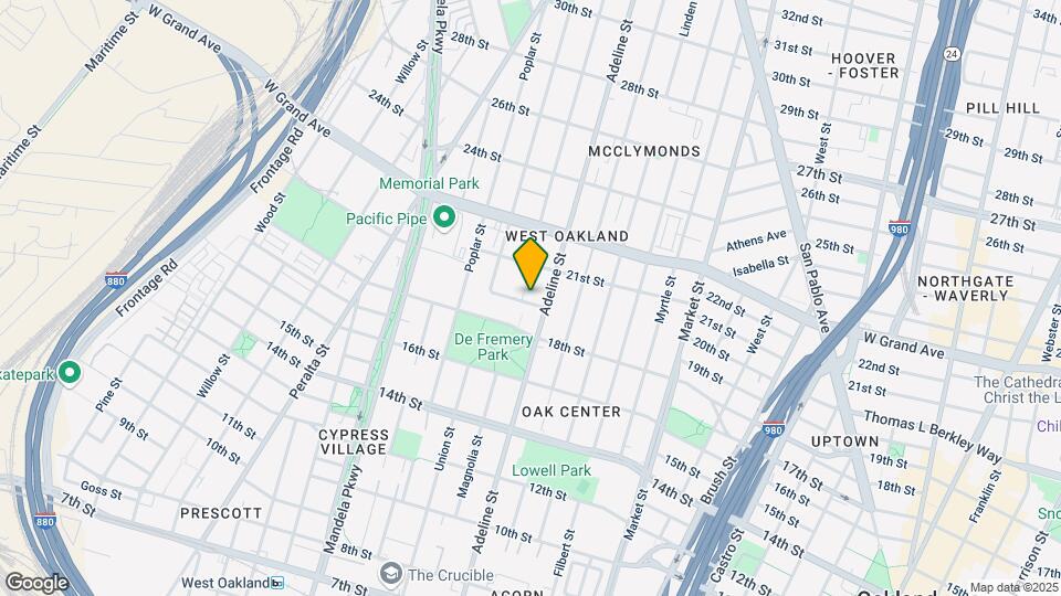 1166-1168 19th St Map and Location Details