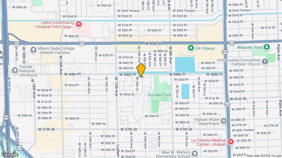 4386 W 10th Ave Map and Location Details