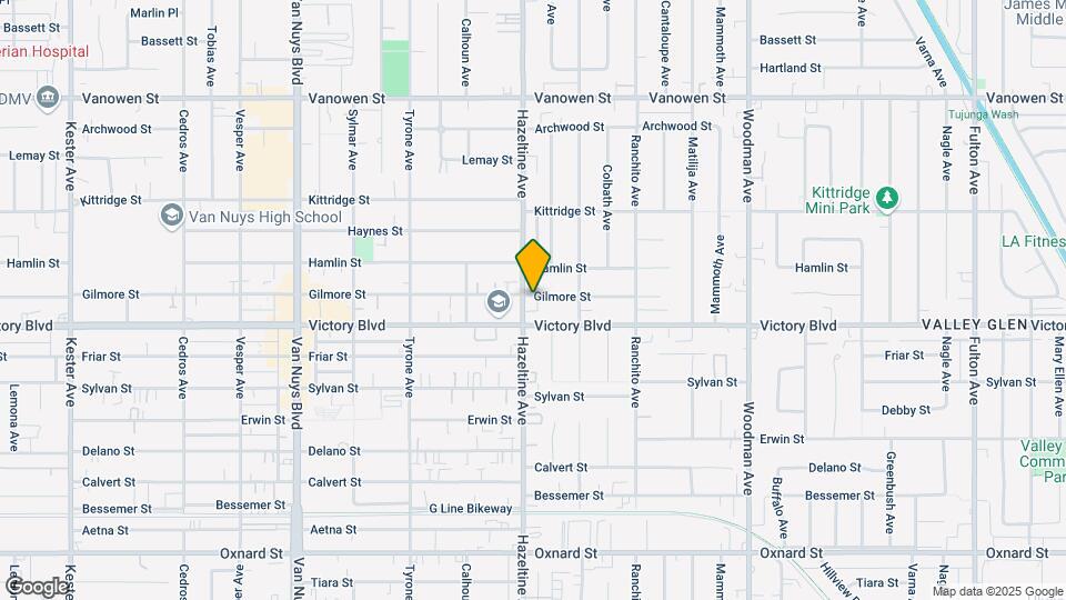 6424 Hazeltine Ave Mapa y Detalles de la Ubicación
