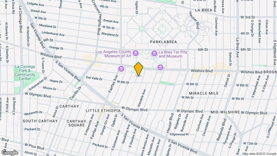 736 S Genesee Ave Mapa y Detalles de la Ubicación