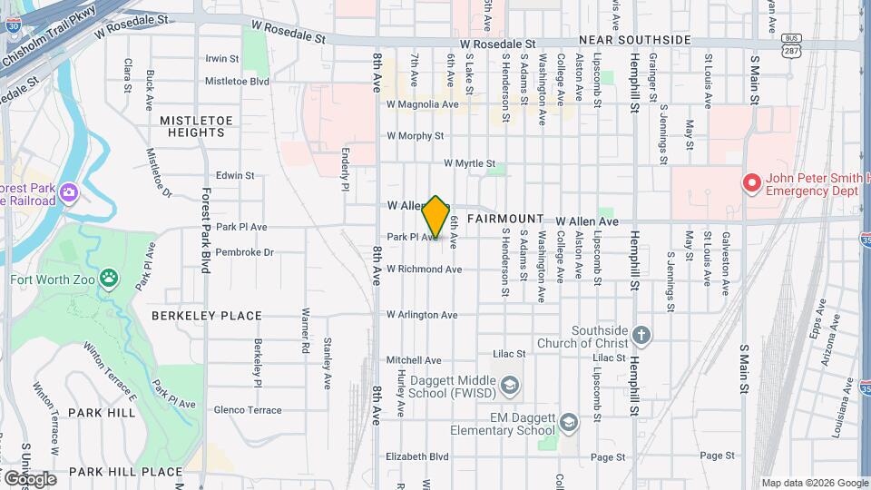 1807 Fairmount Ave Mapa y Detalles de la Ubicación