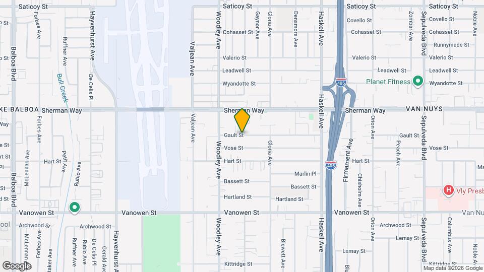 15964 Gault St Map and Location Details