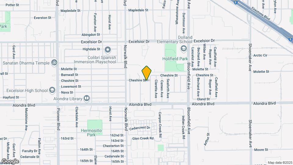 12326 Cheshire St Map and Location Details