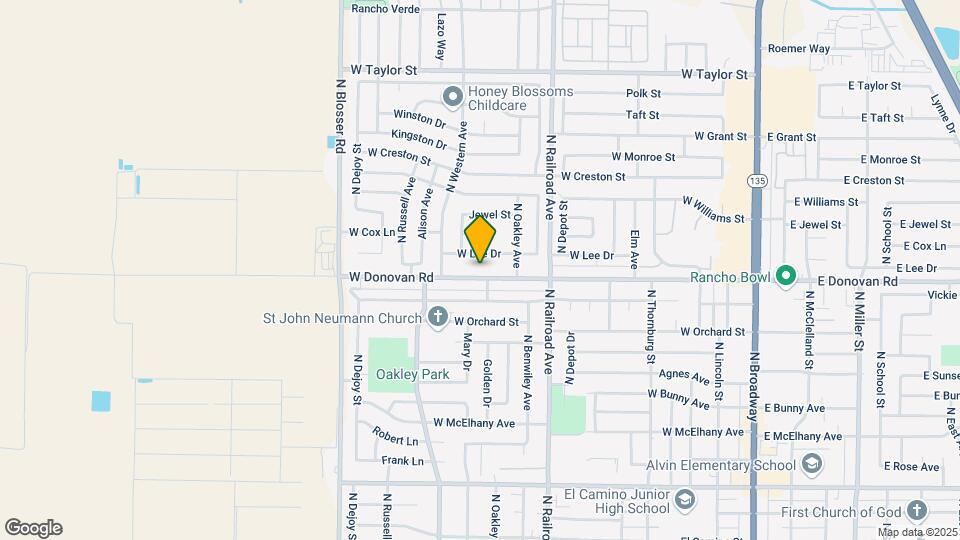 937 W Donovan Rd Map and Location Details